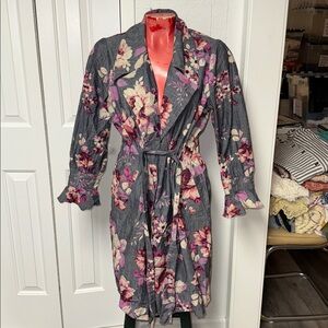Jill Stuart tie trench coat jacket
